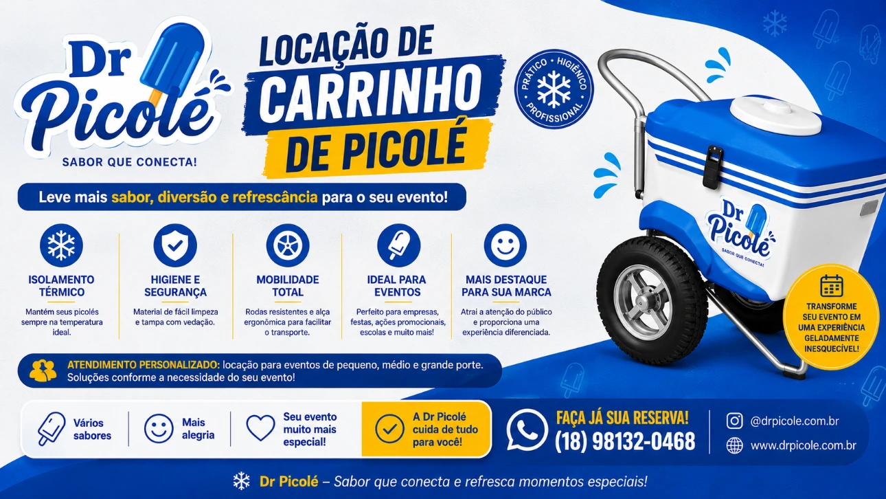 Dr Picolé - Locação de Carrinho de Picolé